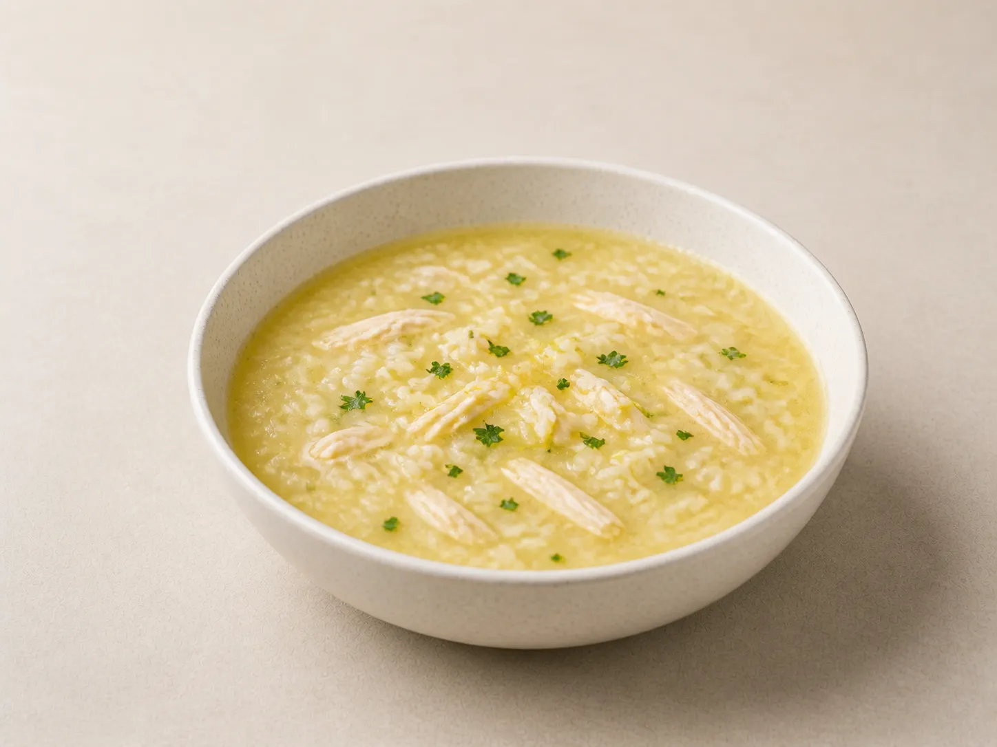 Лимонный куриный суп с рисом